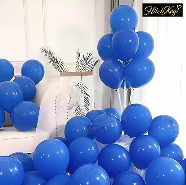 Metallic Blue Balloons Kit - 50 pcs