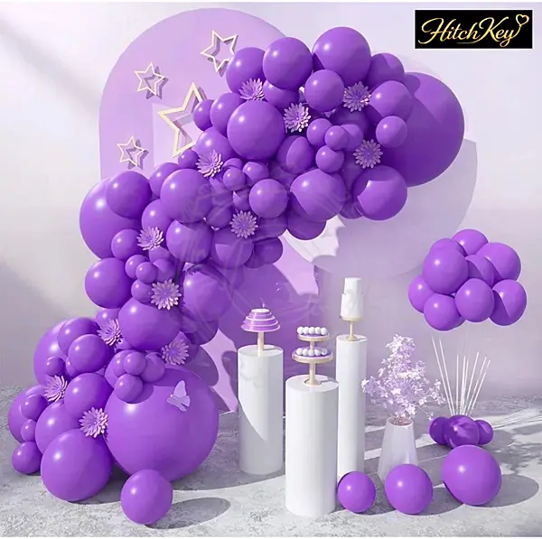 Metallic Purple Balloons Kit - 50 pcs