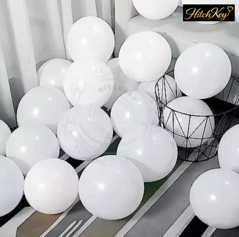 Standard White Balloons Kit - 80 pcs