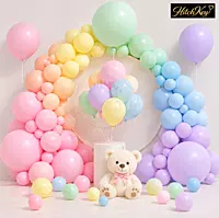 Pastel Rainbow Balloons Kit - 60 Pcs