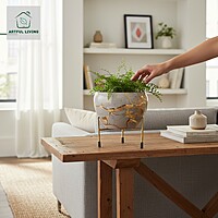 Marble Effect Gold Vein