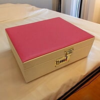 Bangle Box Holder Rexine Pink