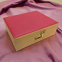 Bangle Box Holder Rexine Pink