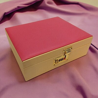 Bangle Box Holder Rexine Pink