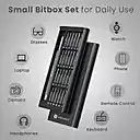 Portronics 2975 Bit Box Tool Kit – 24-in-1 Tool Kit | T2–T10, H1.5–H2.0, Flat 1.5–3.0, U2.6 | Black