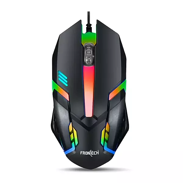 Frontech MS-0070 – Wired optical mouse with 1000 DPI, ergonomic design, and smooth tracking for precise and comfortable daily use.