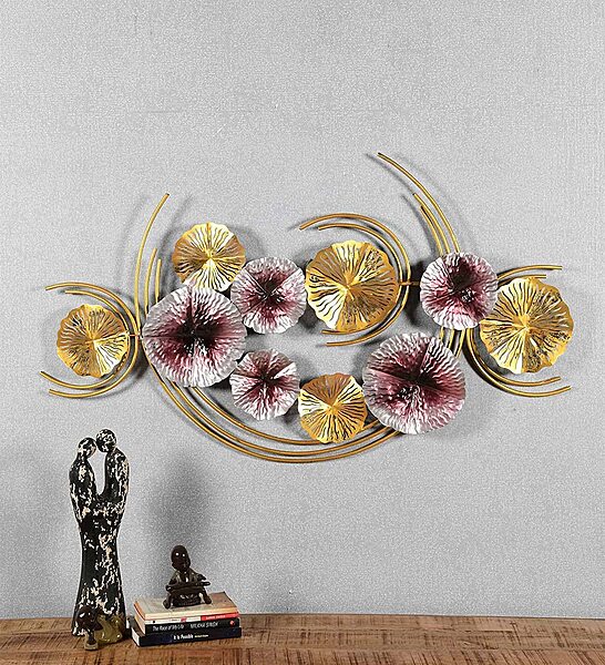 Abstract Floral Design, Elegant Accent for Living Room, Bedroom, Office, Hallway