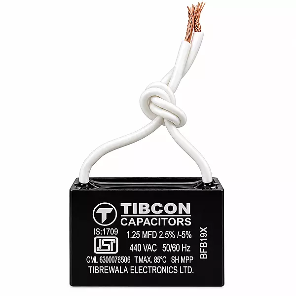 Tibcon 1.25 MFD Fan Capacitor | 440V | Box Type | Dry