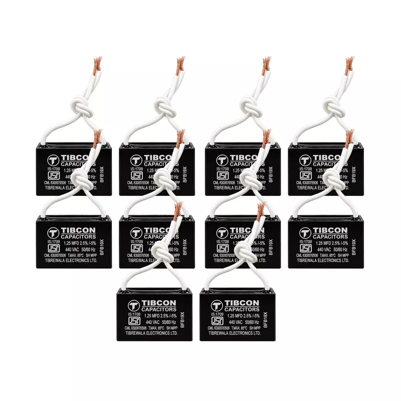 Tibcon 1.25 MFD Fan Capacitor | 440V | Box Type | Dry