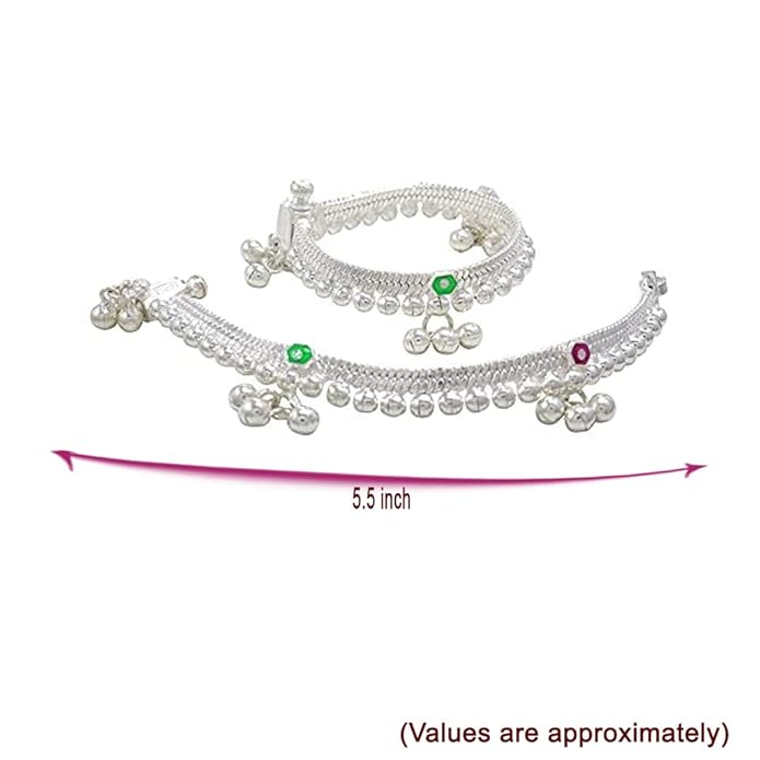 Silver gift set for babies(Anklet/Kolusu, Feeder/Paladai)