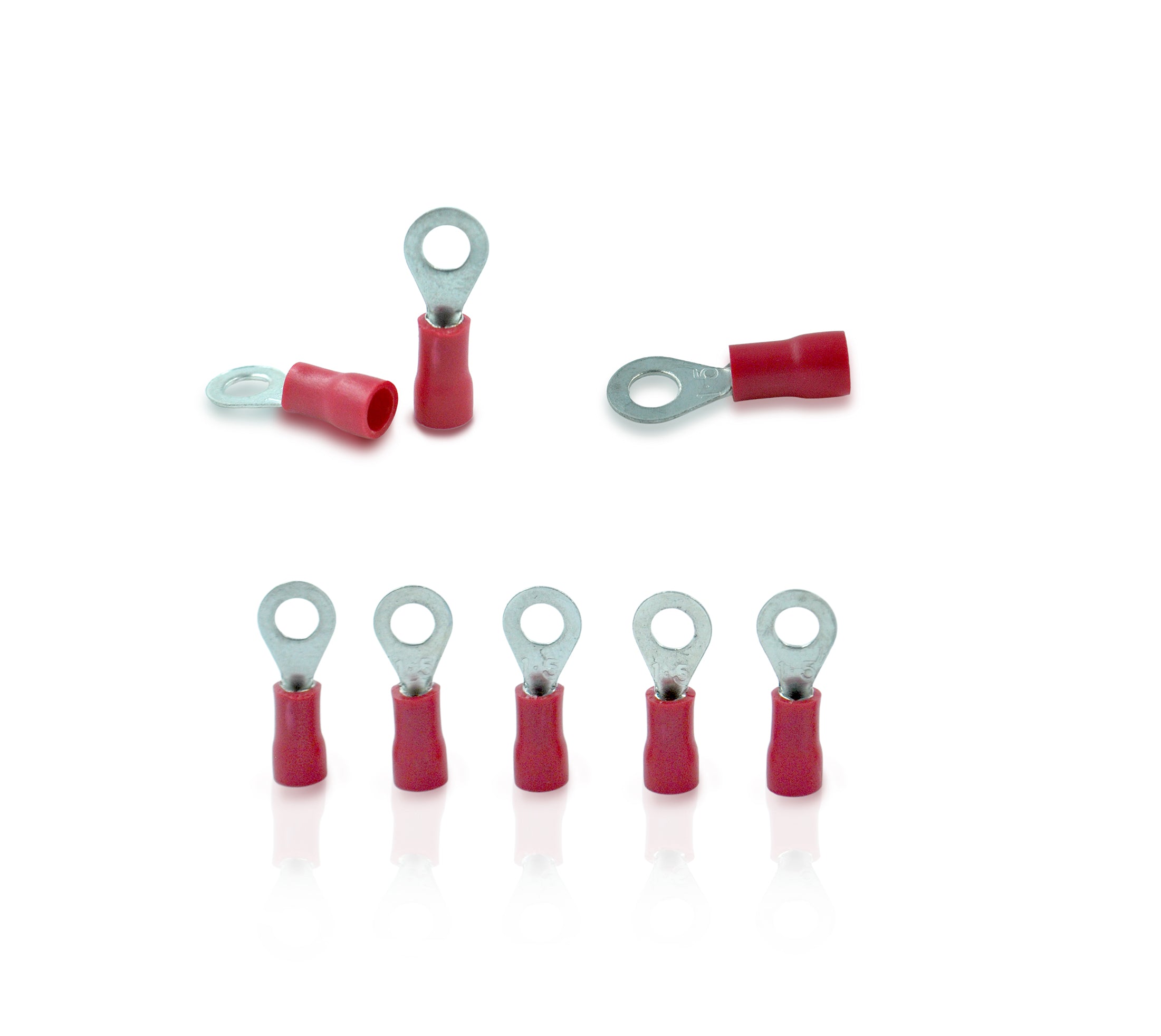 1.5 sq.mm-Crimping Type Insulated Copper Ring Type Terminal Ends | HRI-7063 (Pack Of 10)