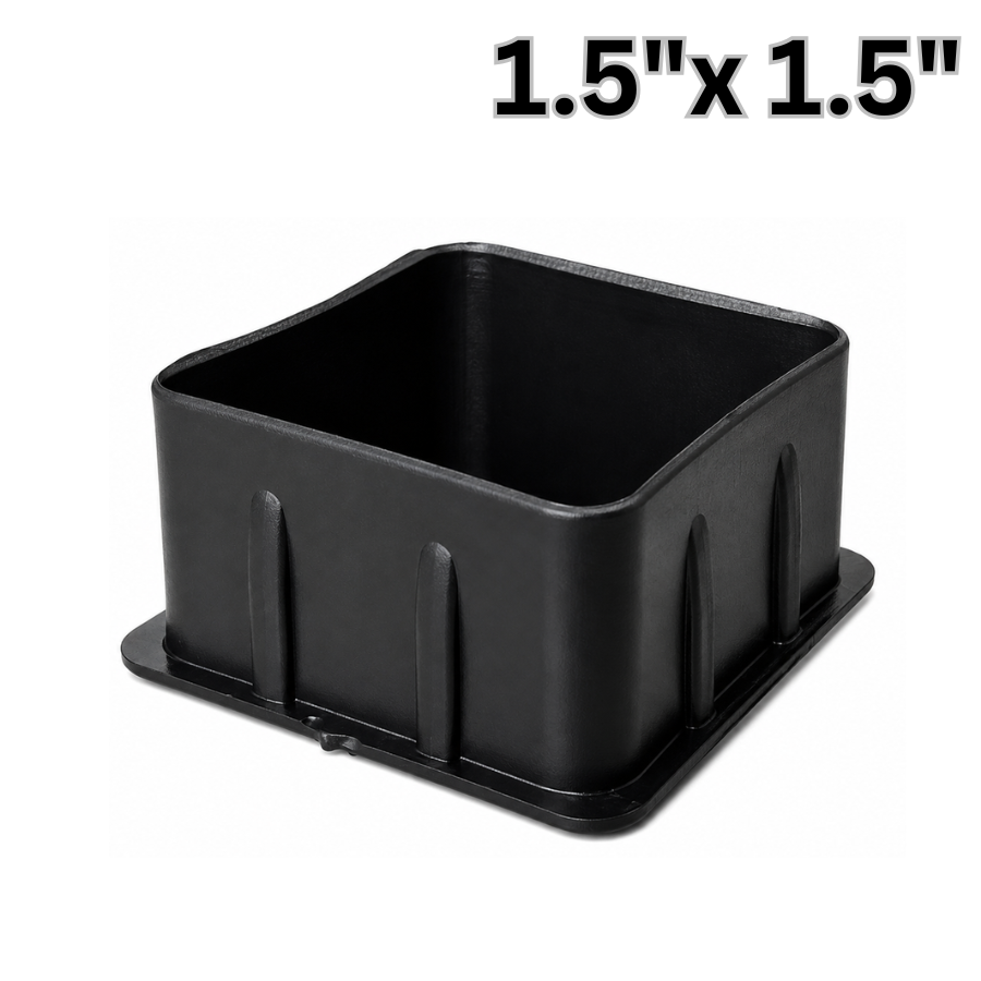 1.5" x 1.5" Closing End Cap for Square Pipe
