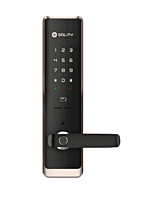 Solity Push & Pull Digital Mortise Lock With Fingerprint Password RFID Card Emergency Key