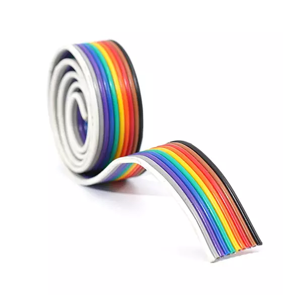 10 WIRE FLAT RIBBON CABLE 7/36 24 AWG 1 Meter