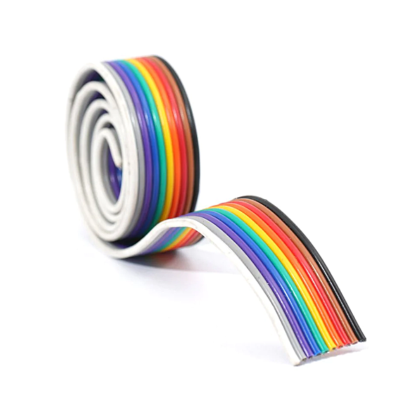 10 WIRE FLAT RIBBON CABLE 7/36 24 AWG 1 Meter
