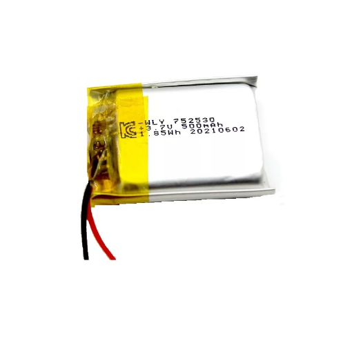 500 mAh 3.7V single cell Rechargeable LiPo Battery