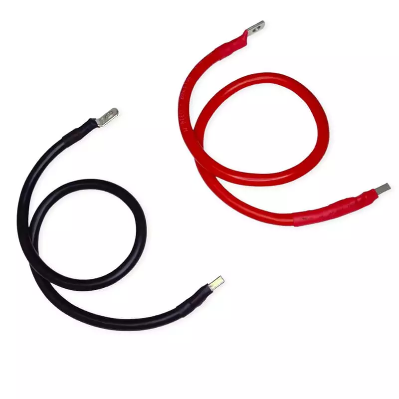 10 sq.mm (7 Gauge) Red and Black Charge Controller Battery Connecting Cables