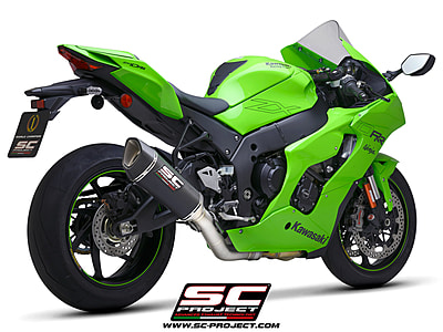 SC-Project SC1-R carbon fibre exhaust, with de-cat link pipe for Kawasaki ZX-10R 2021-2024 SC-Project SC1-R carbon fibre exhaust, with de-cat link pipe for Kawasaki ZX-10R 2021-2024