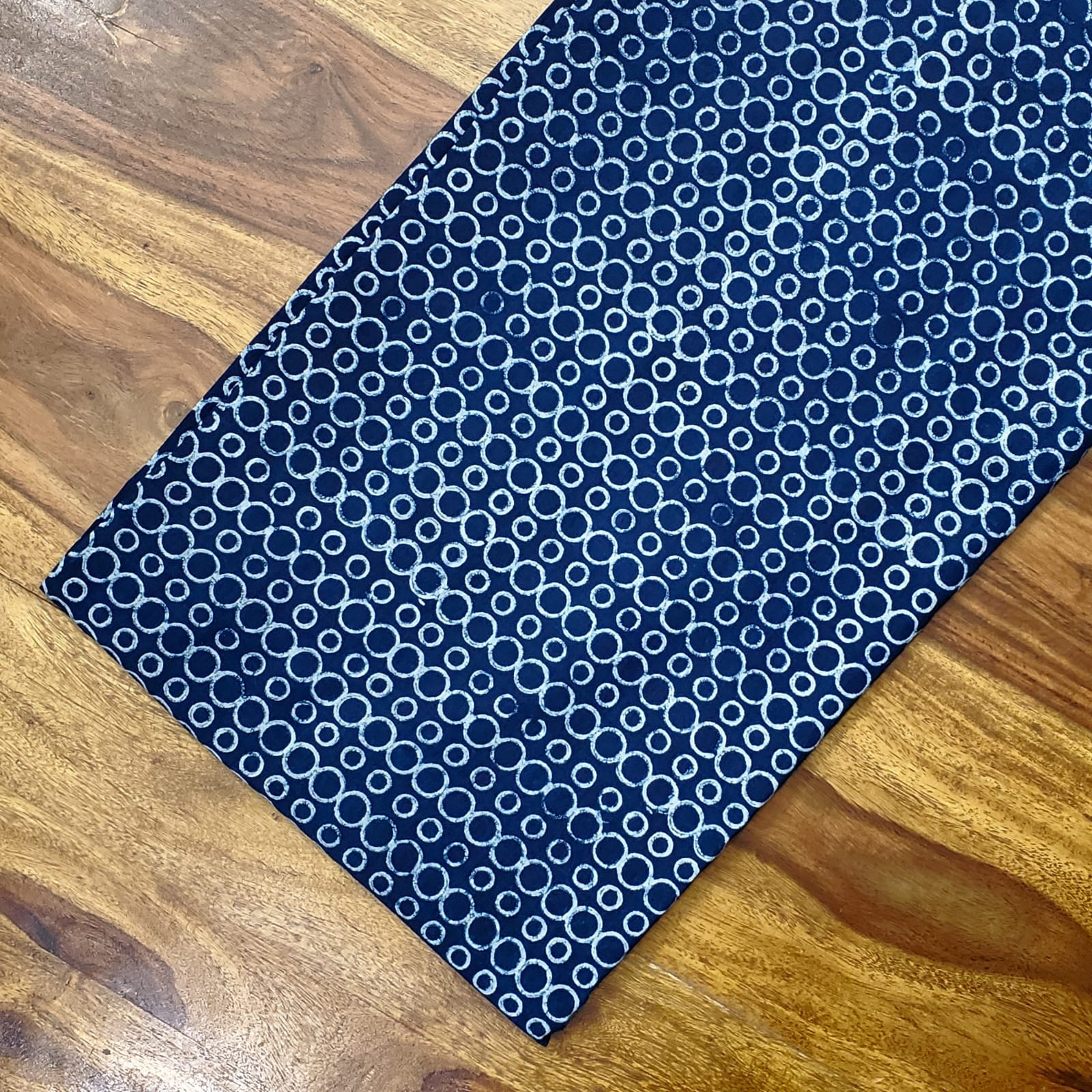 Akola Dabu Indigo Cotton Fabric #1