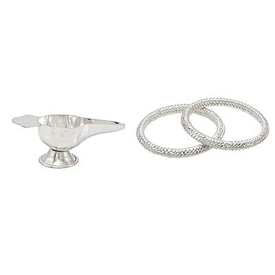 Sterling Silver Gift set for Baby (Anklets/kappu kolusu, Feeder/Paladai) Sterling Silver Gift set for Baby (Anklets/kappu kolusu, Feeder/Paladai)