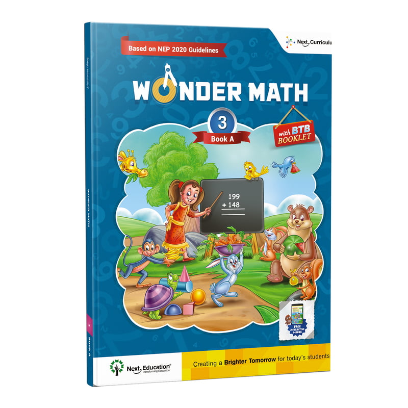 Wonder Math TextBook for - Secondary School CBSE 3rd class / Level 3 Book A New Education Policy (NEP) Edition Wonder Math TextBook for - Secondary School CBSE 3rd class / Level 3 Book A New Education Policy (NEP) Edition