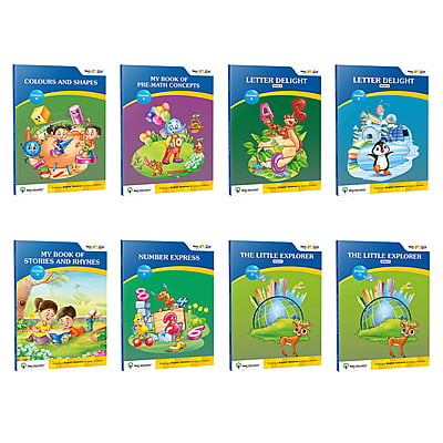 UKG Books for Kids - Set of 8 (CBSE) (Math, Story and Rhymes, Colors and Shapes, English Alphabet and Letters, and EVS)
by Next Education | UKG Books for Kids - Set of 8 (CBSE) (Math, Story and Rhymes, Colors and Shapes, English Alphabet and Letters, and EVS)
by Next Education |