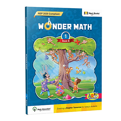 Wonder Maths Class 1 book B - NEP Edition  | CBSE Maths Textbook for Class 1 Book b by Next Educatio