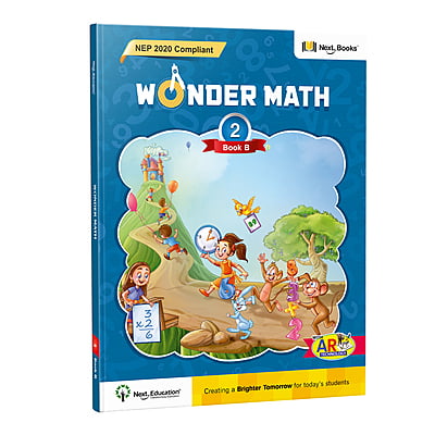 Wonder Maths Class 2 book B - NEP Edition | CBSE Maths Textbook for Class 1 Book B by Next Education Wonder Maths Class 2 book B - NEP Edition | CBSE Maths Textbook for Class 1 Book B by Next Education