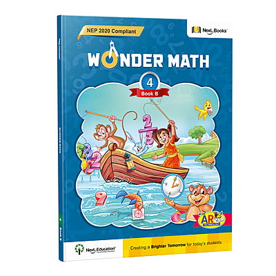 Wonder Maths Class 4 book B - NEP Edition | CBSE Maths Textbook for Class 4 Book B by Next Education Wonder Maths Class 4 book B - NEP Edition | CBSE Maths Textbook for Class 4 Book B by Next Education