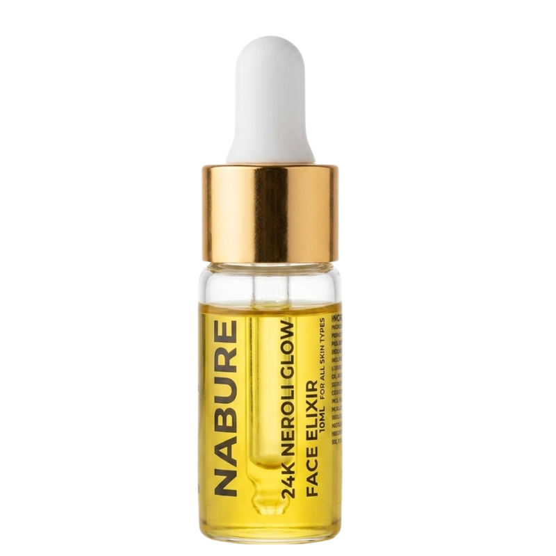 NABURE 24K Neroli Glow Face Elixir – Premium Skin Brightening Serum (10ml)