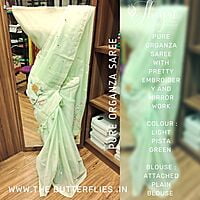 PURE ORGANZA SILK SAREE KCVSORZ22492