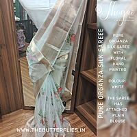 PURE ORGANZA SILK SAREE FLCSORZ22311