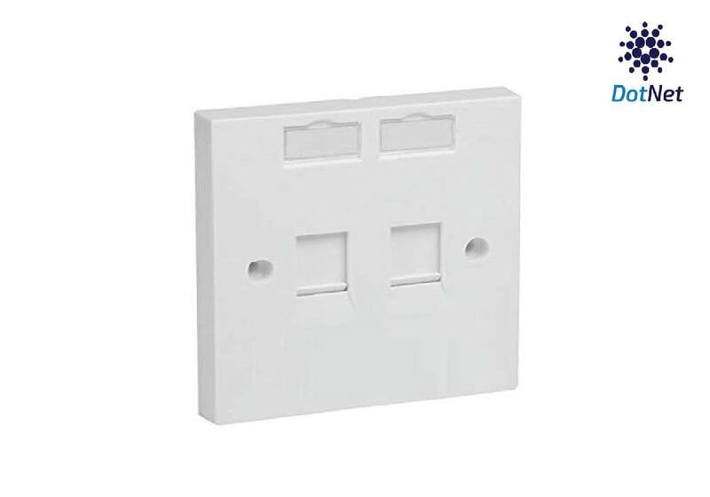 DotNet Face Plate 2 Port with Shutter