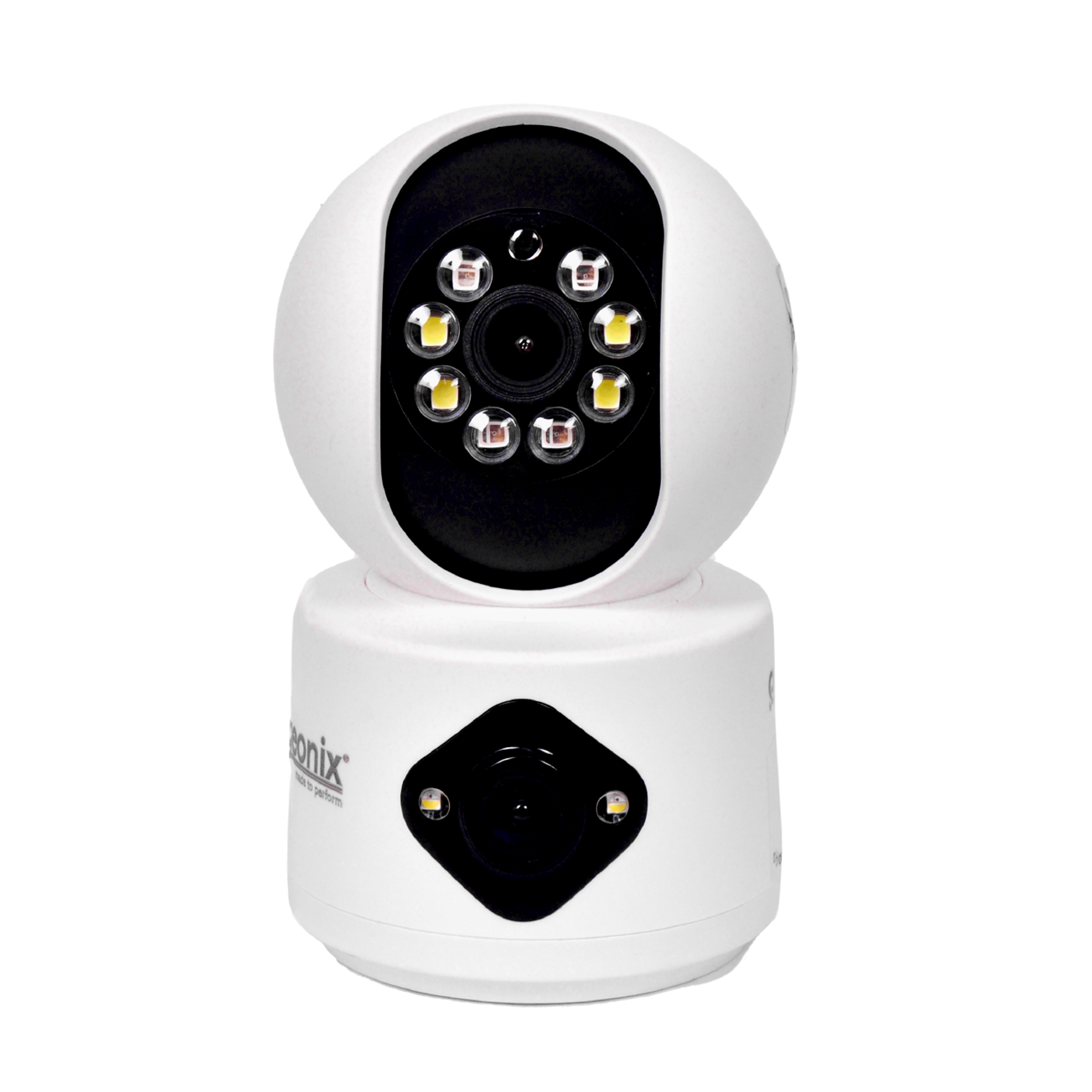 Geonix 2MP+2MP Wi-Fi Night Vision Smart Security Camera, White, 1 Year Warranty