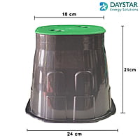 Daystar Lightning Earth Inspection Pit Chamber UV Stable Polymer Material Square Type
