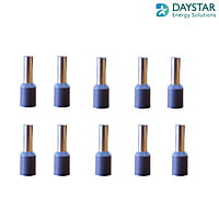 Ferrule Copper Crimp Connector - Insulated Cord Pin End Terminall Blue for 2.5 sq mm (10 nos)