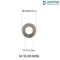 M10 - SS Flat Washer (10 Nos)