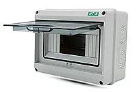 Weatherproof 8-Way MCB Box with Clear Cover (8-Pole)