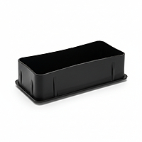 Closing End Cap for Rectangular Pipe 3 x 1.5 inch