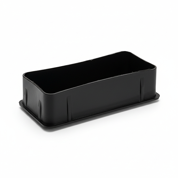 Closing End Cap for Rectangular Pipe 3 x 1.5 inch