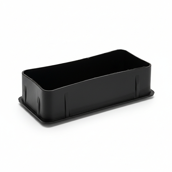 Closing End Cap for Rectangular Pipe 3 x 1.5 inch