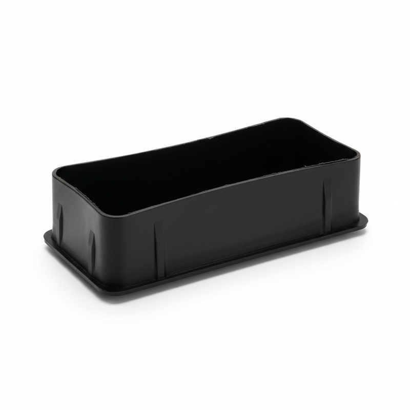 Closing End Cap for Rectangular Pipe 3 x 1.5 inch