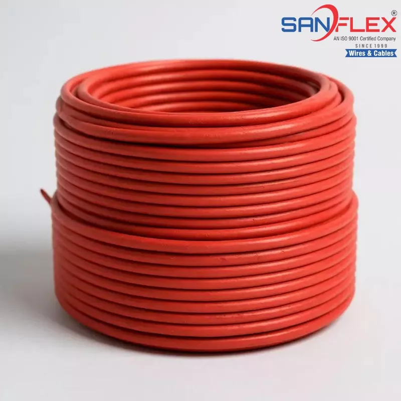 25mm² Solar DC Cable (Red) Tinned Copper | 1.5kV PV Cable [Sanflex]