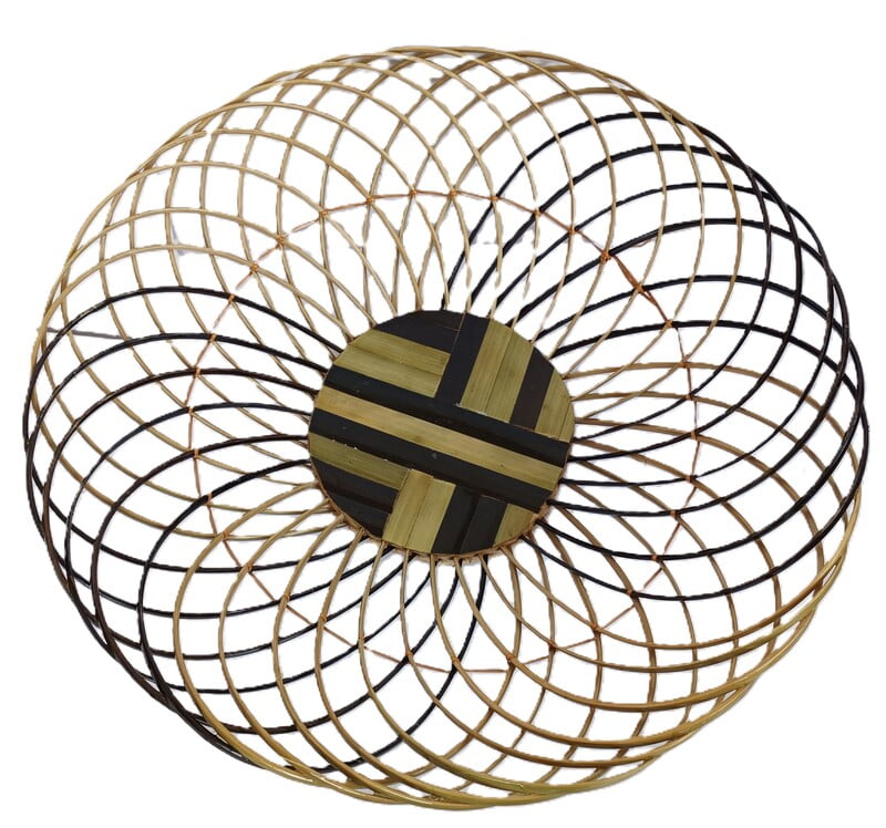 Handmade Round shaped Fruit basket made of bamboo || for home decor and keeping fruits || excellent finish and design