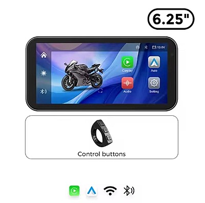 LBC Moto S3P Lite Motorcycle Navigation Screen with Handlebar Remote LBC Moto S3P Lite Motorcycle Navigation Screen with Handlebar Remote