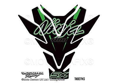 Motografix Kawasaki Motorcycle Tank Pad Protector Gel Paint Protection (TK037KG)