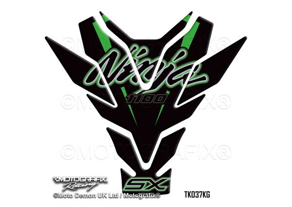 Motografix Kawasaki Motorcycle Tank Pad Protector Gel Paint Protection (TK037KG) Motografix Kawasaki Motorcycle Tank Pad Protector Gel Paint Protection (TK037KG)