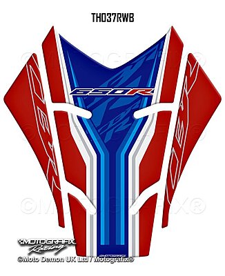 Motografix Motorcycle Tank Pad Protector Motografix 3D Gel (TH037RWB)