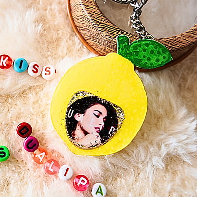 DUALIPA/MUSIC LOVER/PHOTO KEYCHAIN