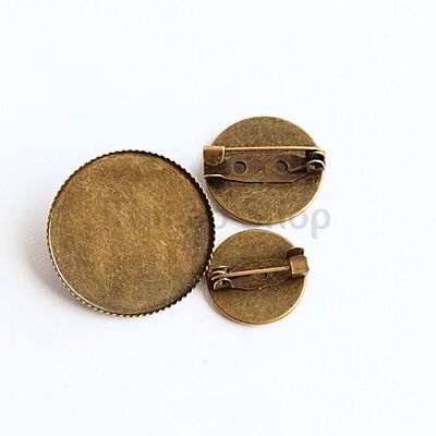 Circle Brooch Bezel Antique Bronze Circle Brooch Bezel Antique Bronze